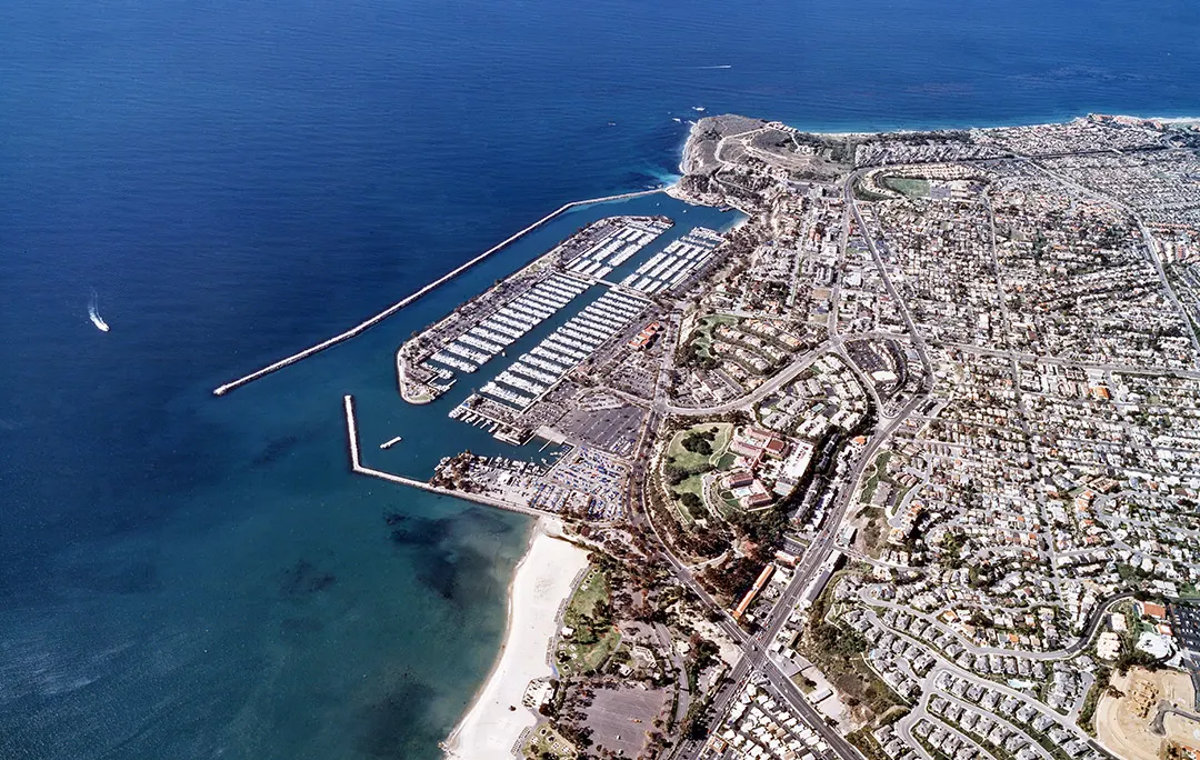 Aerial orthophoto map of Dana Point Harbor